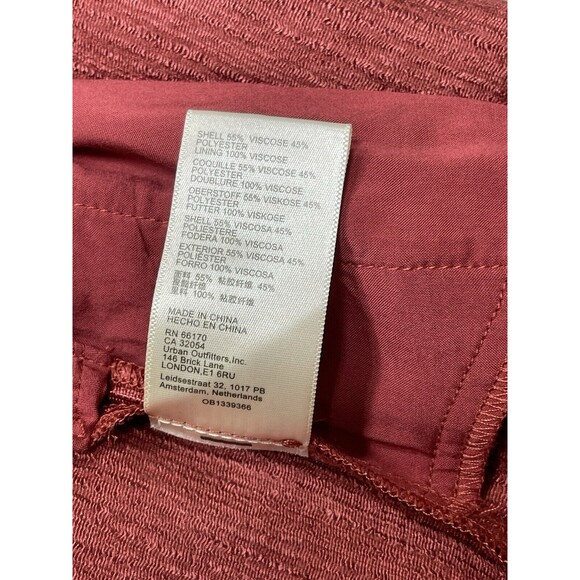 Free People Red Wide Leg Palazzo PANTS - Picture 9 of 10